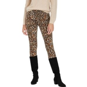 Attic Salt Leopard Print Stretch Pants Size M